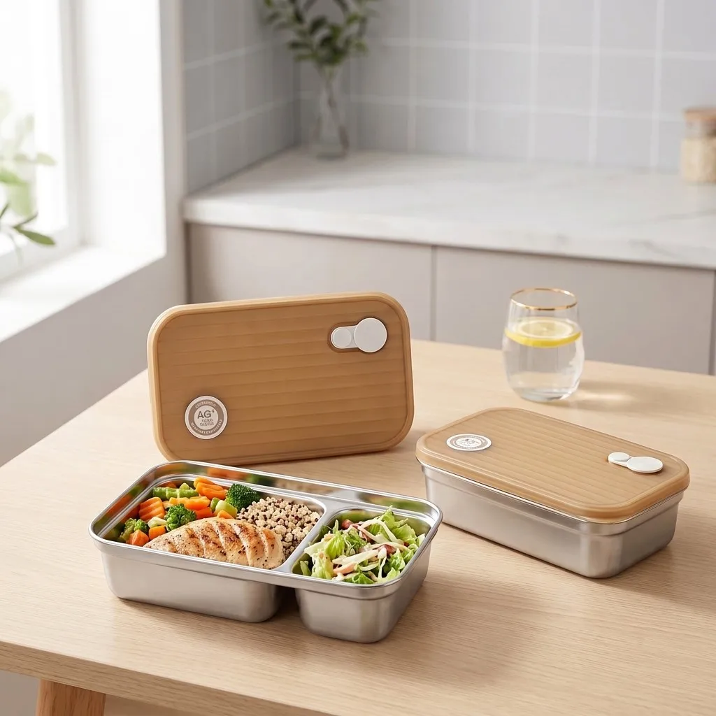 Food Storage Oven Safe - Caixa de lanche em aço inoxidável