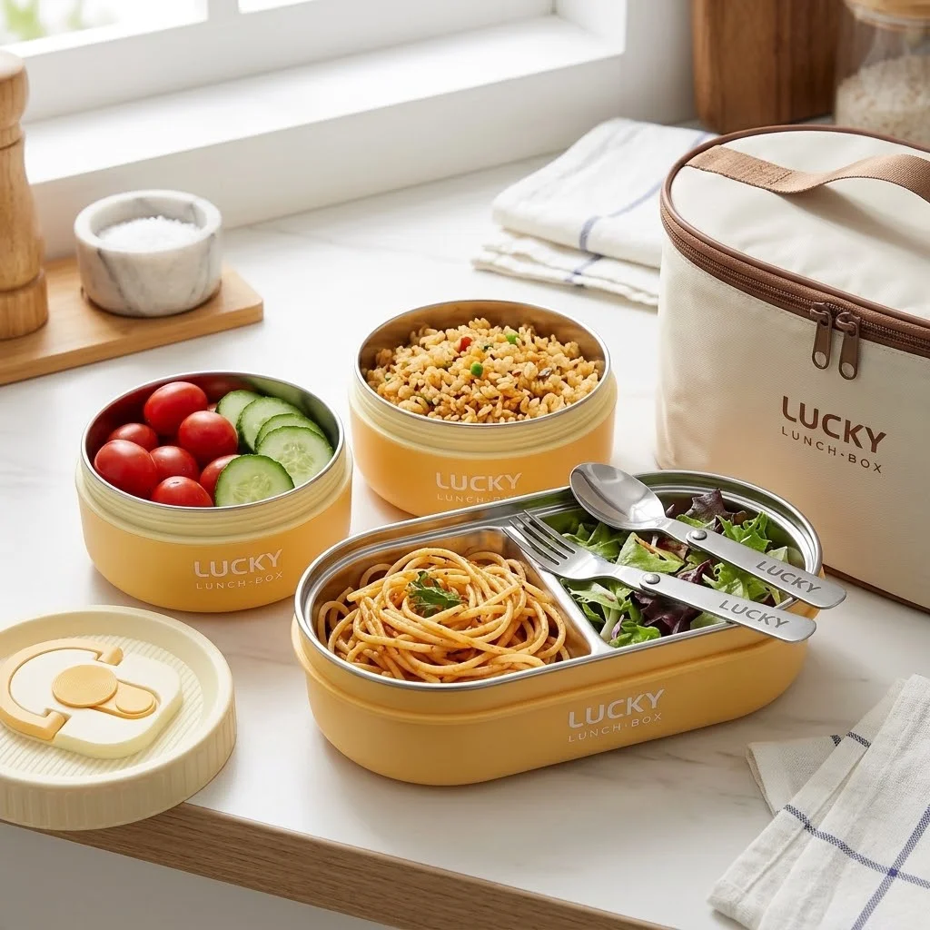 Conjunto de lancheiras térmica - Food Storage With Dividers avaliação e preço