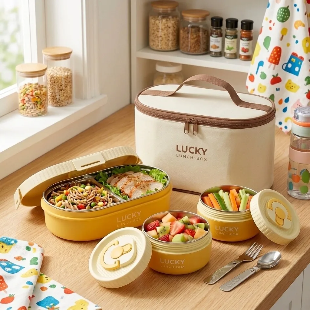 Conjunto de lancheiras térmica - Food Storage With Dividers avaliação e preço