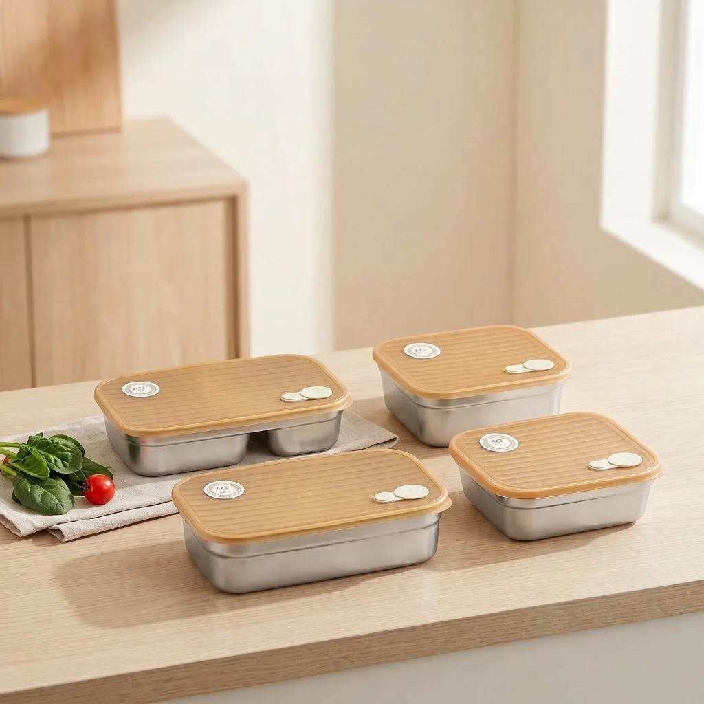 Caixa de lanche em aço inoxidá - Food Storage Oven Safe avaliação e preço