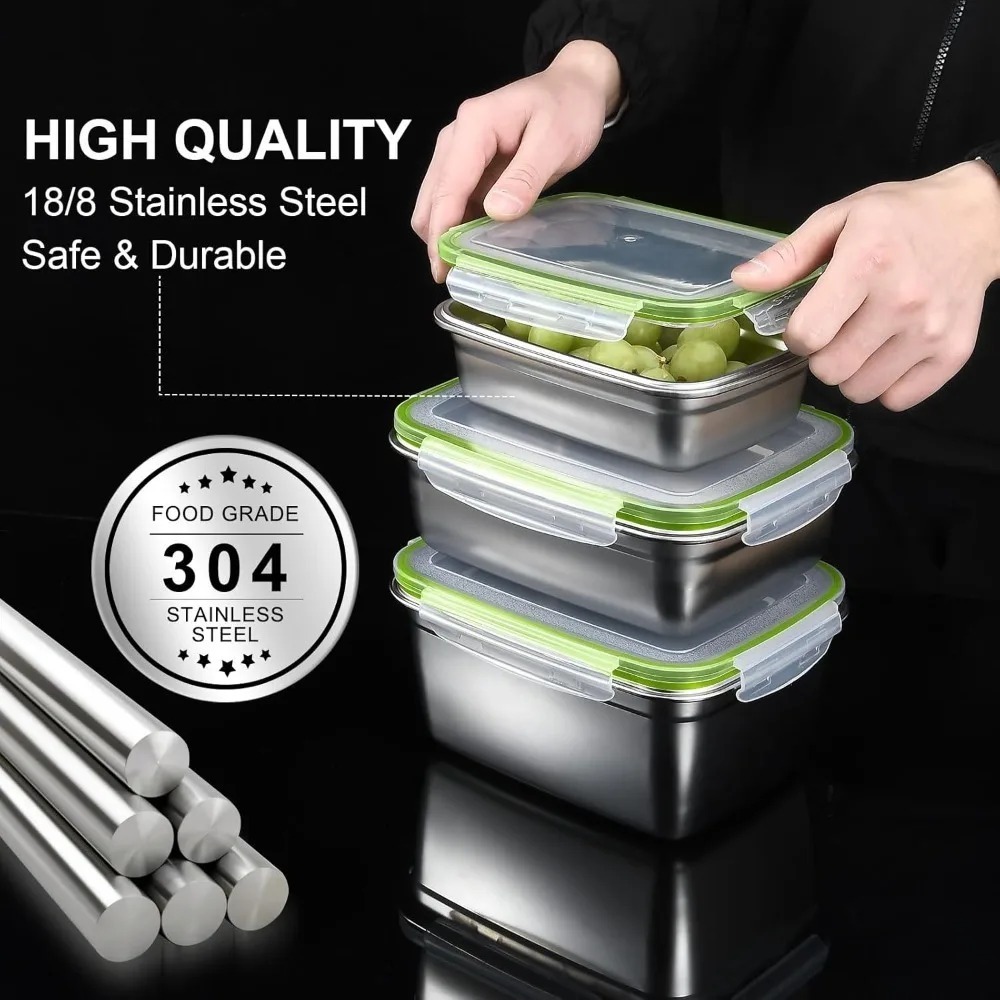 1/3 peça conjunto de recipient - Food Storage Oven Safe avaliação e preço